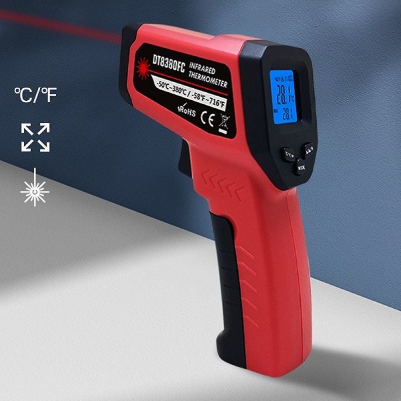 DT8380FC  (-50°C .... +380°C) Kızılötesi Lazerli Termometre
