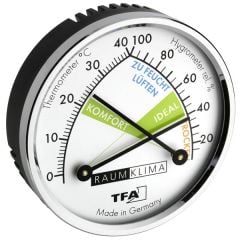 TFA 45.2024 Analog Sıcaklık ve Nem Ölçer (Mekanik Pilsiz Çalışır)