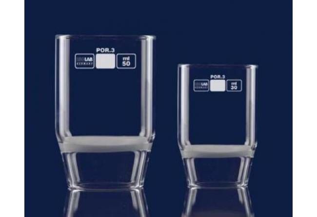 Isolab | Gooch Krozesi - Sinter Cam Filtreli - 1D - Por1 - 50 mL