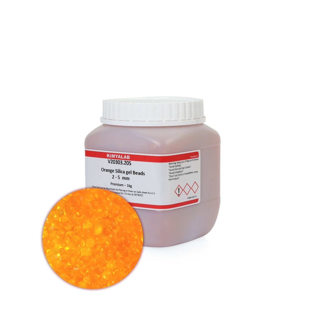 1 Kg Silikajel Turuncu Nem Alıcı  - Küf Önleyici İndikatörlü