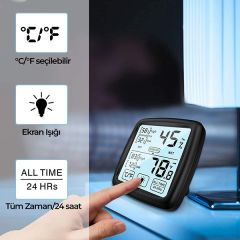 TST Dokunmatik Sıcaklık ve Nem Ölçer