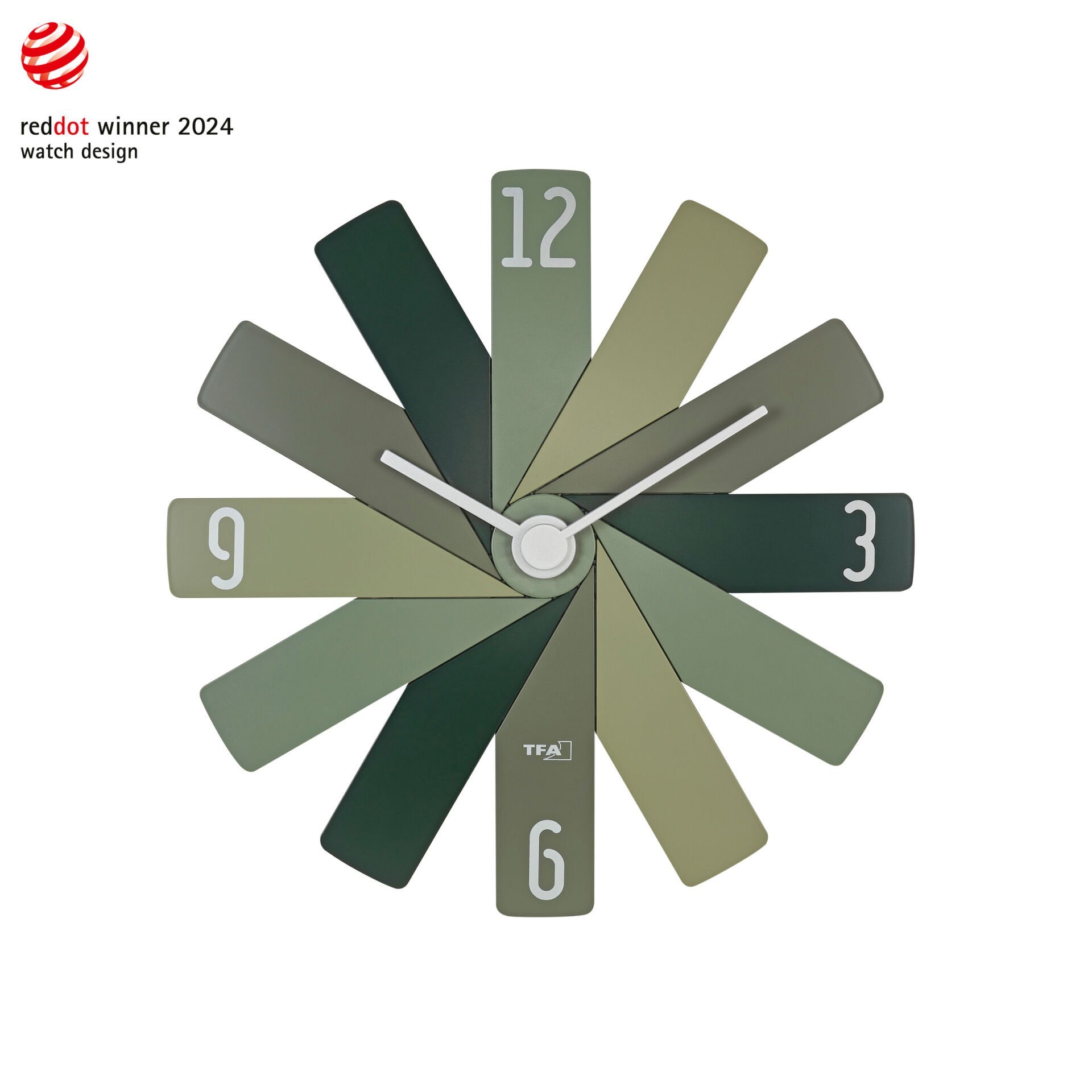 TFA 60.3020.04 Tasarım Duvar Saati (Yeşil)  Clock in the Box