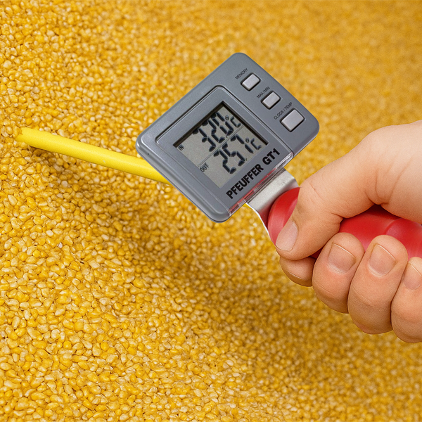 Pfeuffer GT1 Yığın Tahıl Silo Yem Saman Ot Isı Sıcaklık Ölçer Probu 150cm