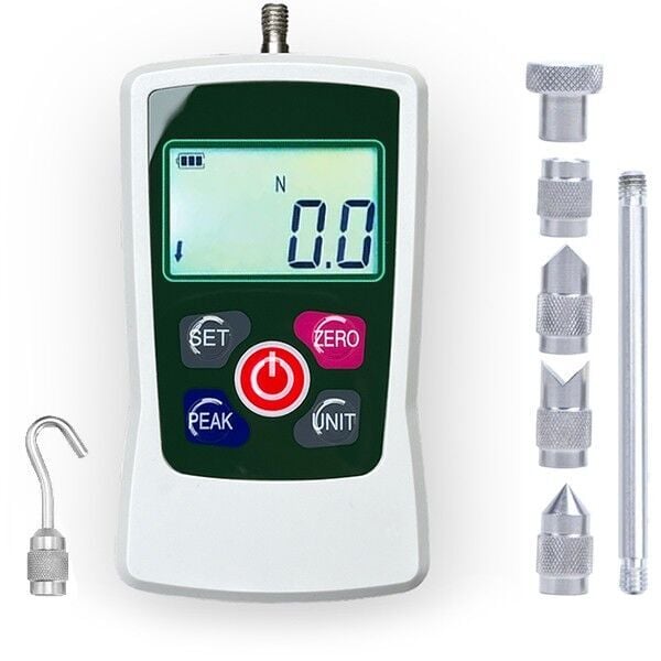 AMF-50 Dinamometre Dijital İtme Çekme Kuvveti Ölçer | 50 Newton | 0,25N | Tek Bağlantılı