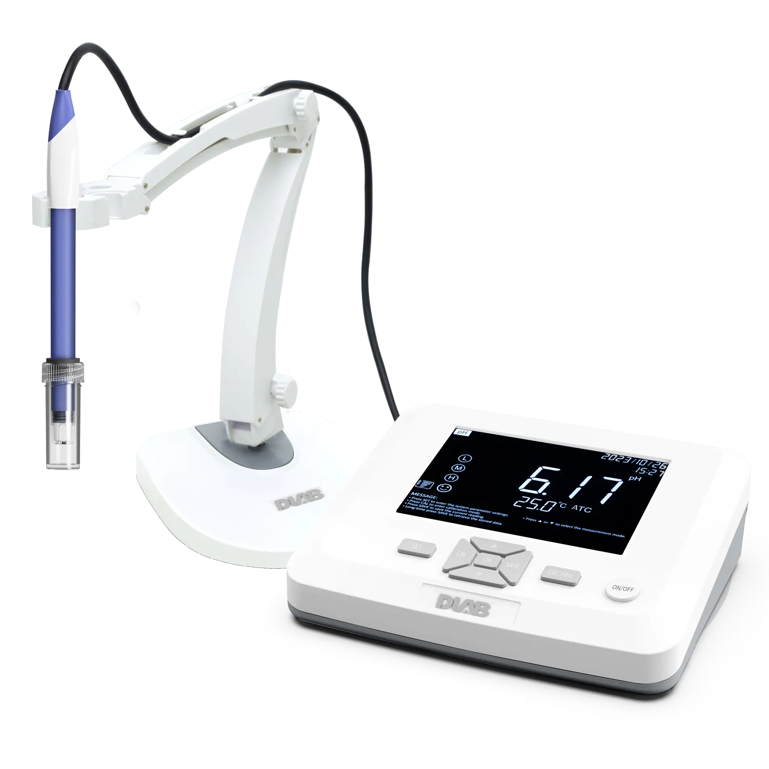 DLAB DPH100 pH ORP ve Sıcaklık Ölçer -2.000... 20.000 pH / -1999.9... +1999.9 mV / 0... 100 °C