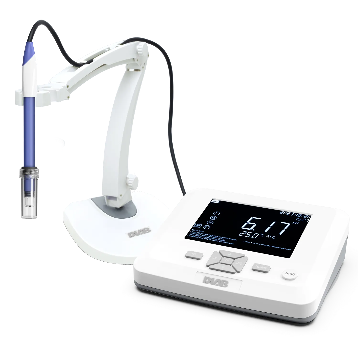 DLAB DPH100 pH ORP ve Sıcaklık Ölçer -2.000... 20.000 pH / -1999.9... +1999.9 mV / 0... 100 °C