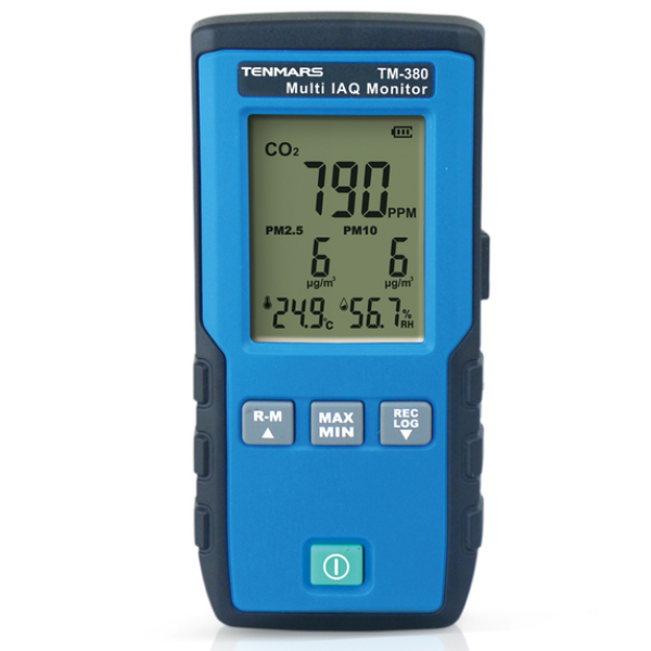 TM-380 Çoklu IAQ İzleme Cihazı | Partikül (PM2.5, PM10), Karbondioksit, Sıcaklık, Nem