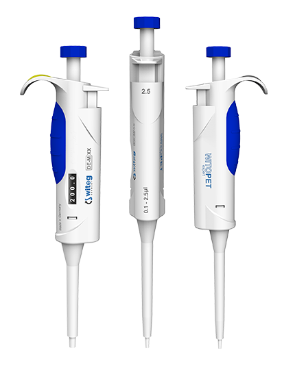 WITEG GERMANY WITOPET Expert 0,1-2,5 µL Tek Kanallı Ayarlanabilir Mikropipet | Otoklavlanabilir